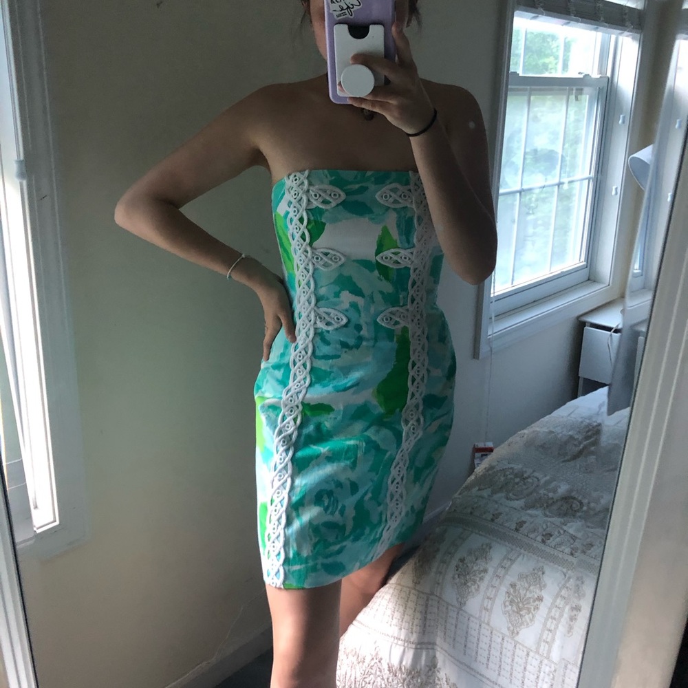 Lilly Pulitzer strapless dress